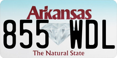 AR license plate 855WDL