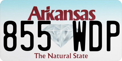 AR license plate 855WDP