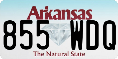 AR license plate 855WDQ