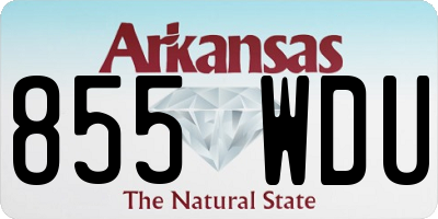 AR license plate 855WDU