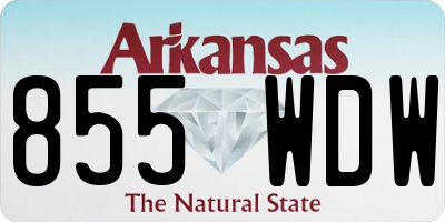 AR license plate 855WDW