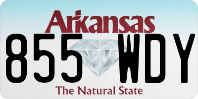 AR license plate 855WDY