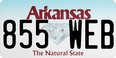 AR license plate 855WEB