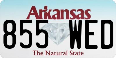 AR license plate 855WED