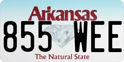 AR license plate 855WEE