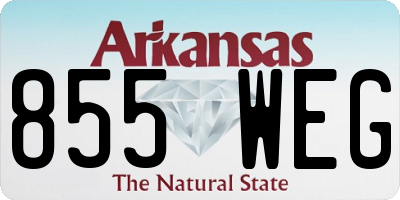 AR license plate 855WEG