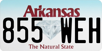 AR license plate 855WEH