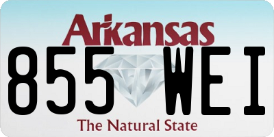 AR license plate 855WEI