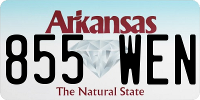 AR license plate 855WEN