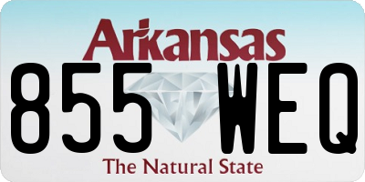 AR license plate 855WEQ