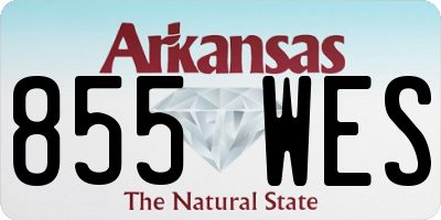AR license plate 855WES