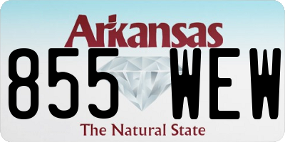 AR license plate 855WEW