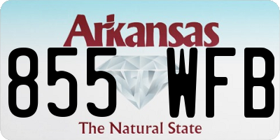 AR license plate 855WFB
