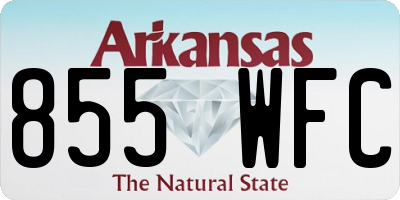 AR license plate 855WFC