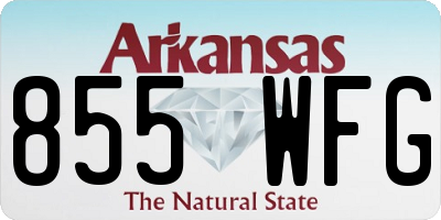 AR license plate 855WFG
