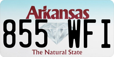 AR license plate 855WFI