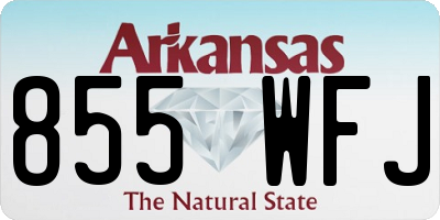 AR license plate 855WFJ