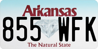 AR license plate 855WFK