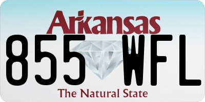 AR license plate 855WFL