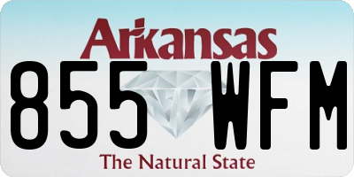 AR license plate 855WFM