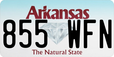 AR license plate 855WFN