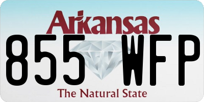 AR license plate 855WFP