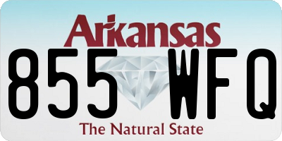 AR license plate 855WFQ