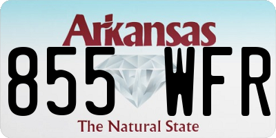 AR license plate 855WFR