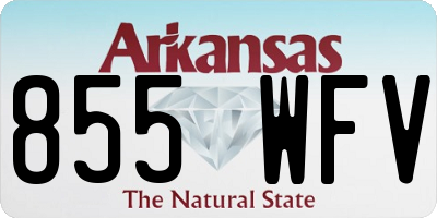AR license plate 855WFV