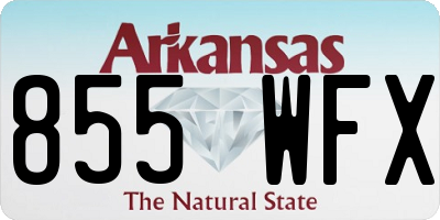 AR license plate 855WFX