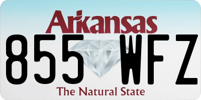 AR license plate 855WFZ