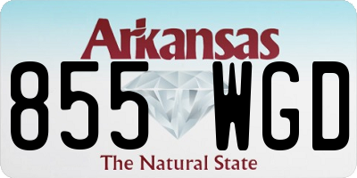 AR license plate 855WGD