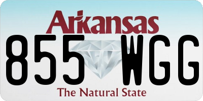 AR license plate 855WGG