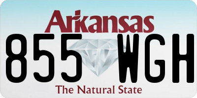 AR license plate 855WGH