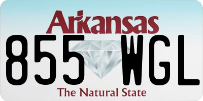 AR license plate 855WGL