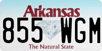 AR license plate 855WGM
