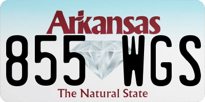 AR license plate 855WGS