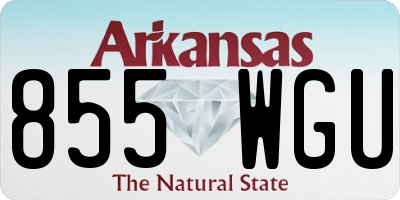 AR license plate 855WGU