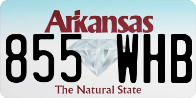 AR license plate 855WHB