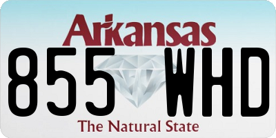 AR license plate 855WHD