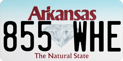 AR license plate 855WHE