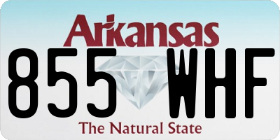 AR license plate 855WHF