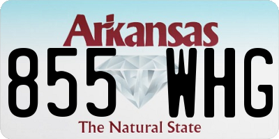 AR license plate 855WHG