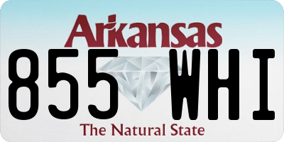 AR license plate 855WHI
