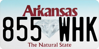 AR license plate 855WHK