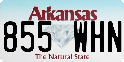 AR license plate 855WHN