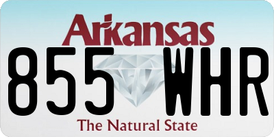 AR license plate 855WHR