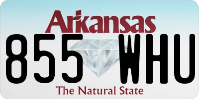 AR license plate 855WHU