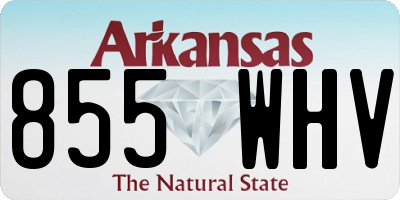 AR license plate 855WHV