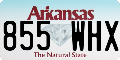 AR license plate 855WHX